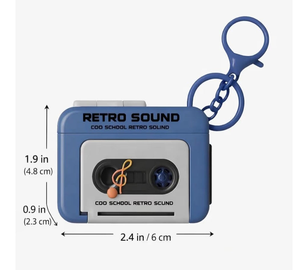 Mini Retro Tape Keychain
