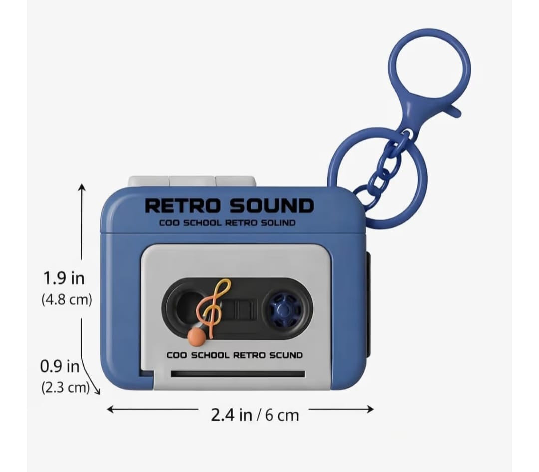 Mini Retro Tape Keychain